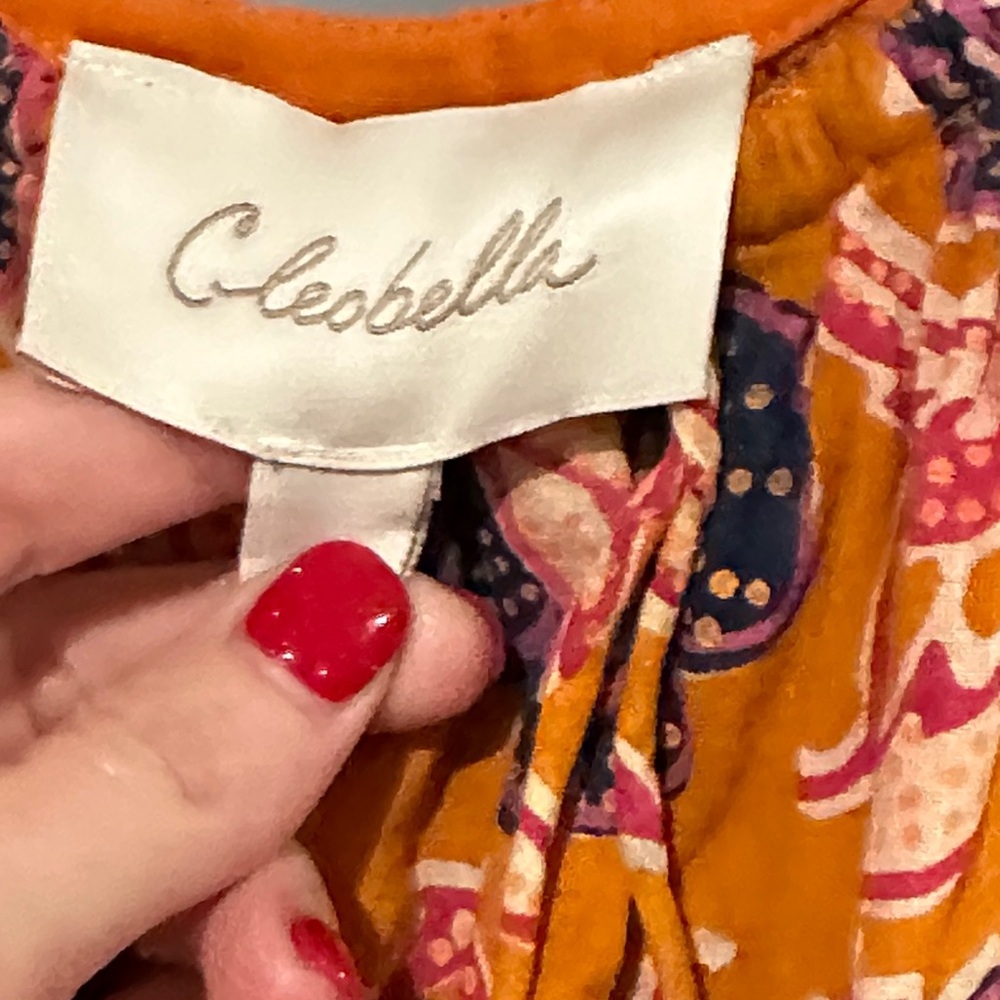Cleobella Orange Floral Mini Dress​ - Picture 2 of 12